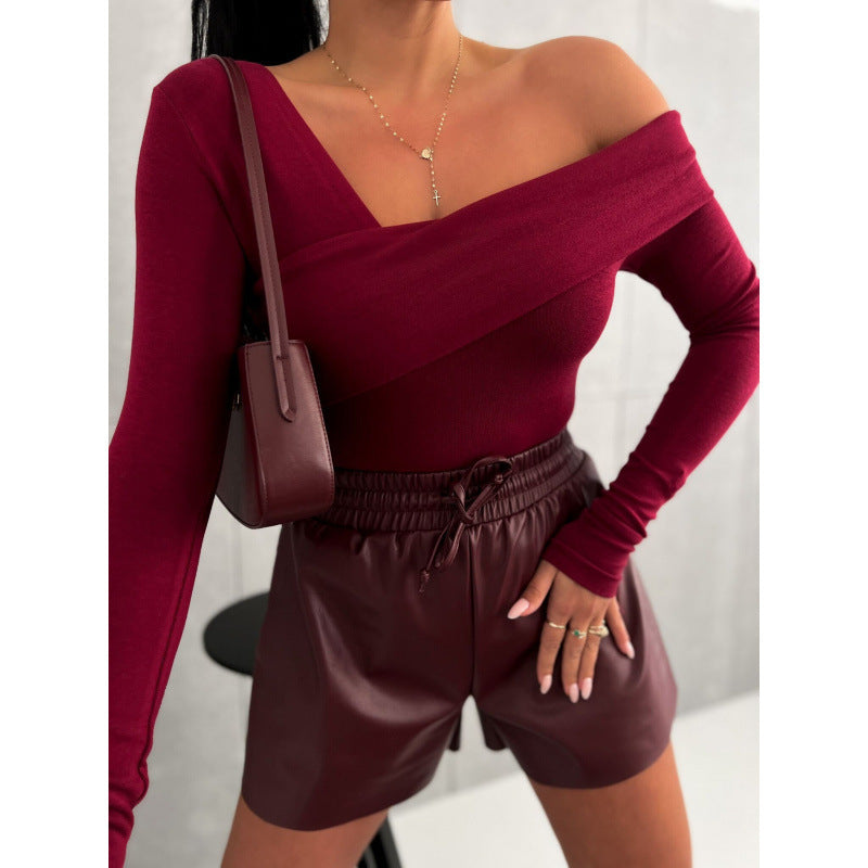 Asymmetrisches Damen Langarm Oberteil von berg-feldt