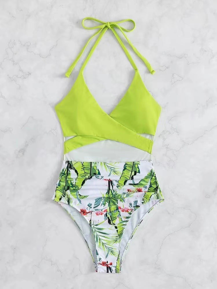Maillot de bain taille haute et échancré Berg-feldt pour femme