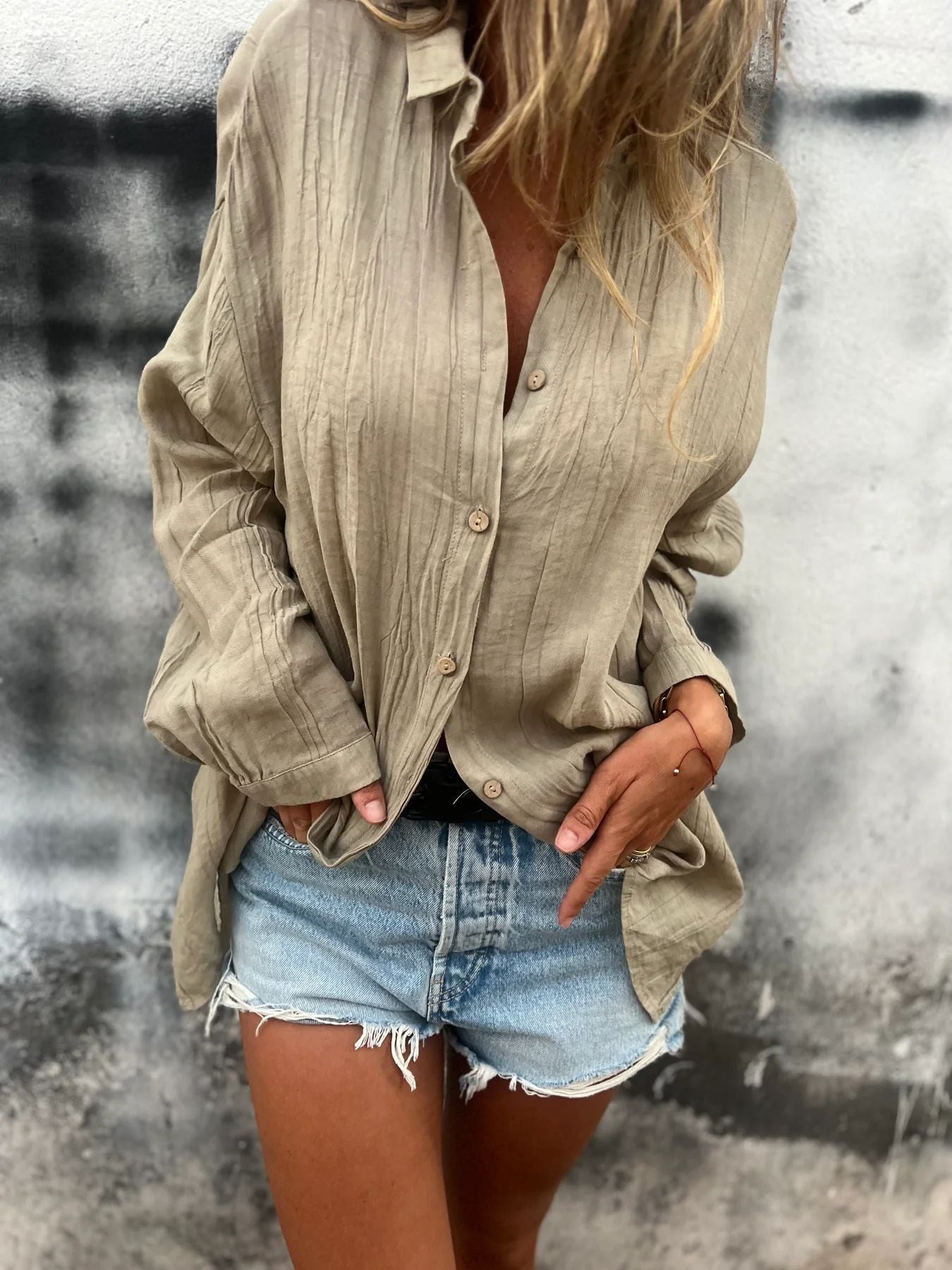 Women's Relaxed Button-Down Shirt by berg-feldt