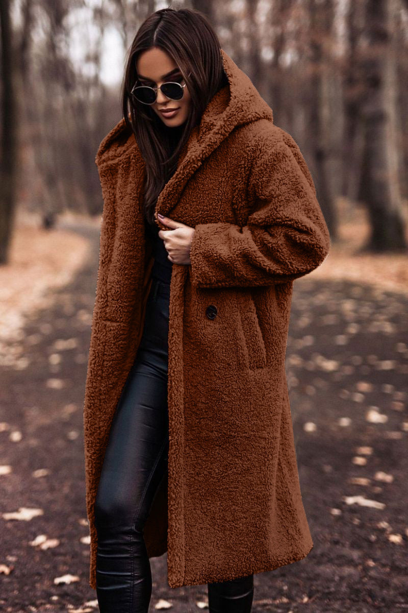 Manteau douillet teddy Berg-Feldt pour femmes