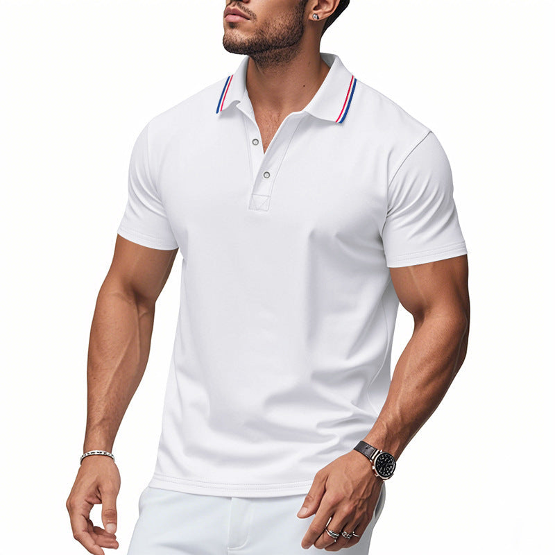 Polo pour homme avec col moderne et technologie de gestion de l'humidité Berg-Feldt