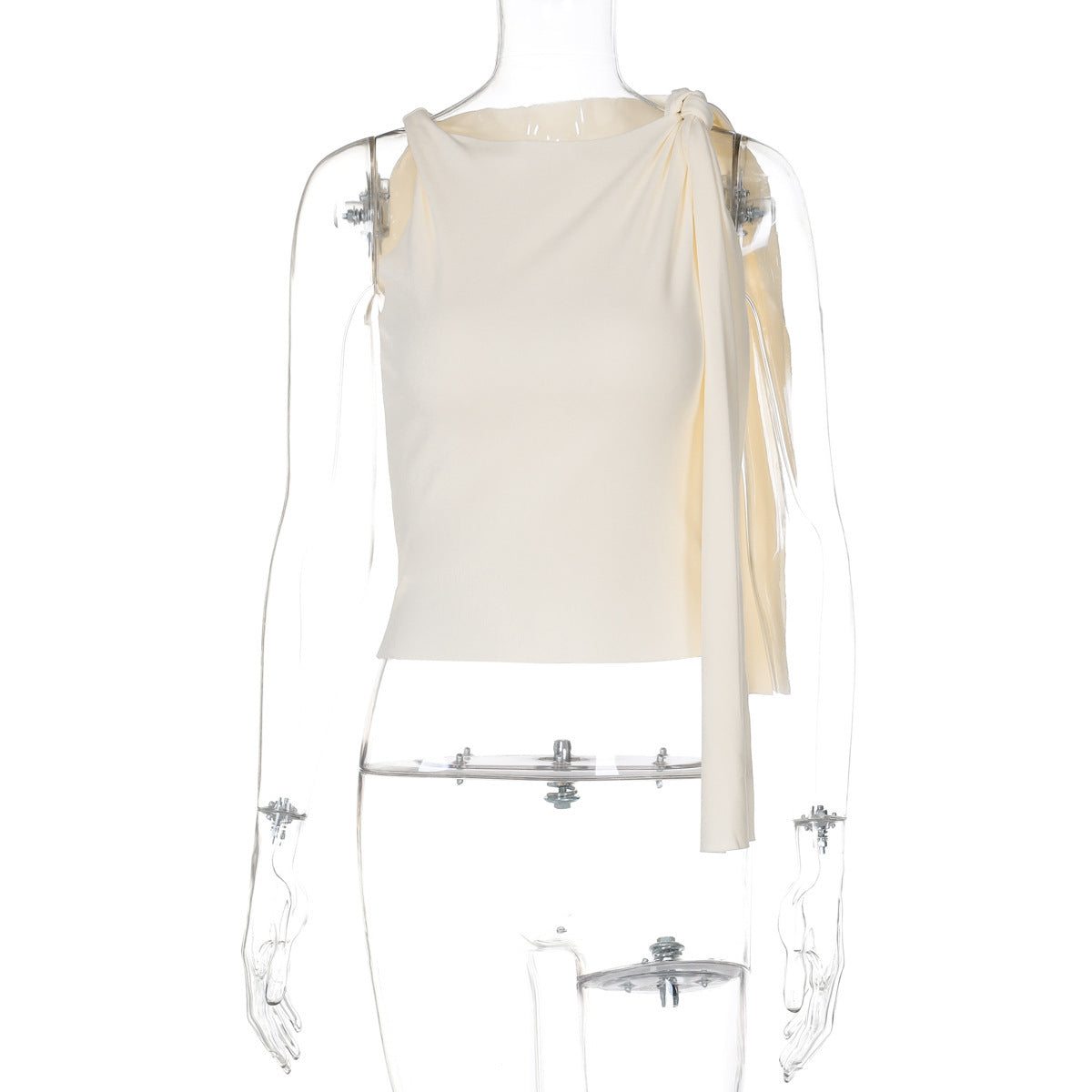 Asymmetrisches Damen-Cropped-Top mit eleganten Trägern von berg-feldt