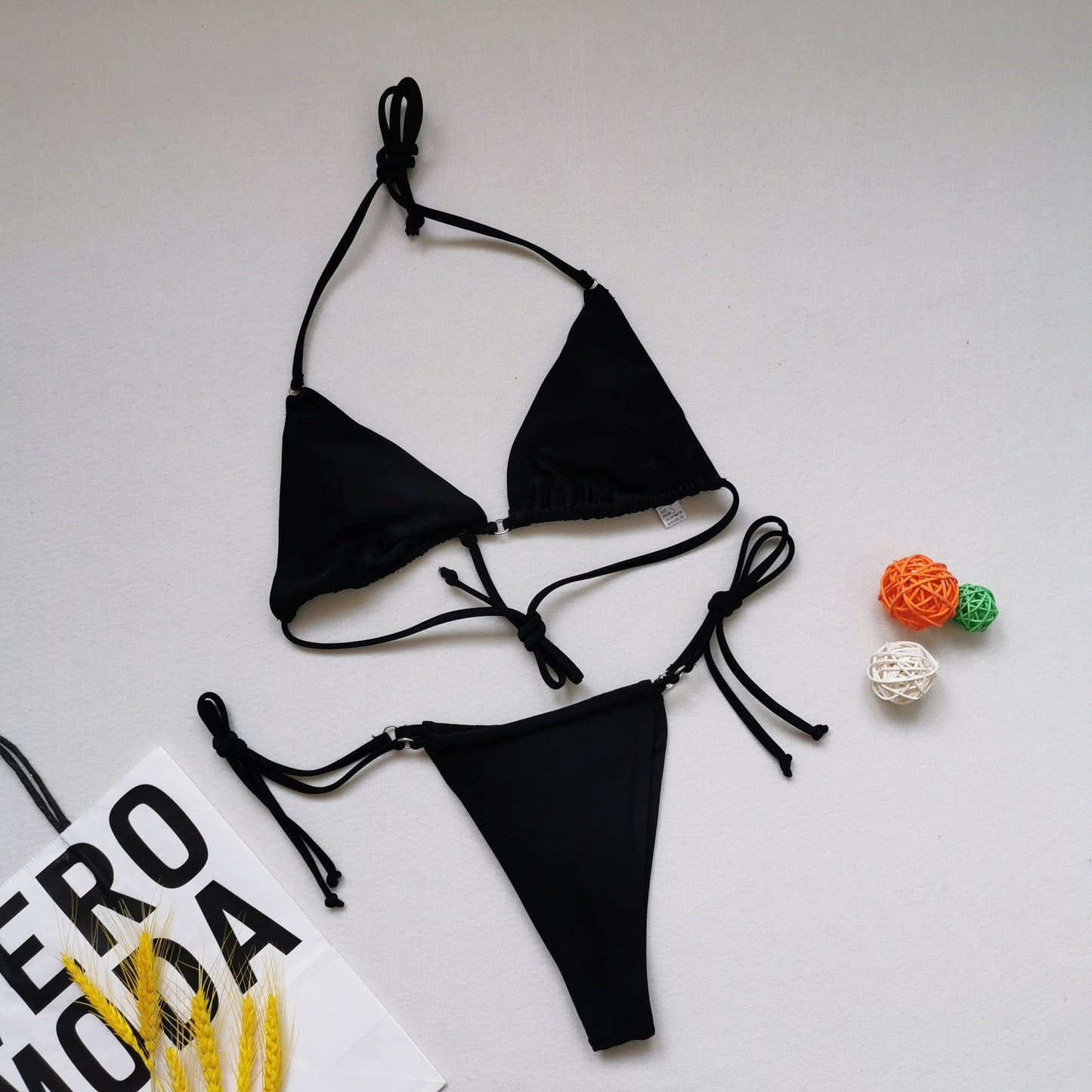 Womens Adjustable Triangle Bikini Set with Stylish Tie Band berg-feldt