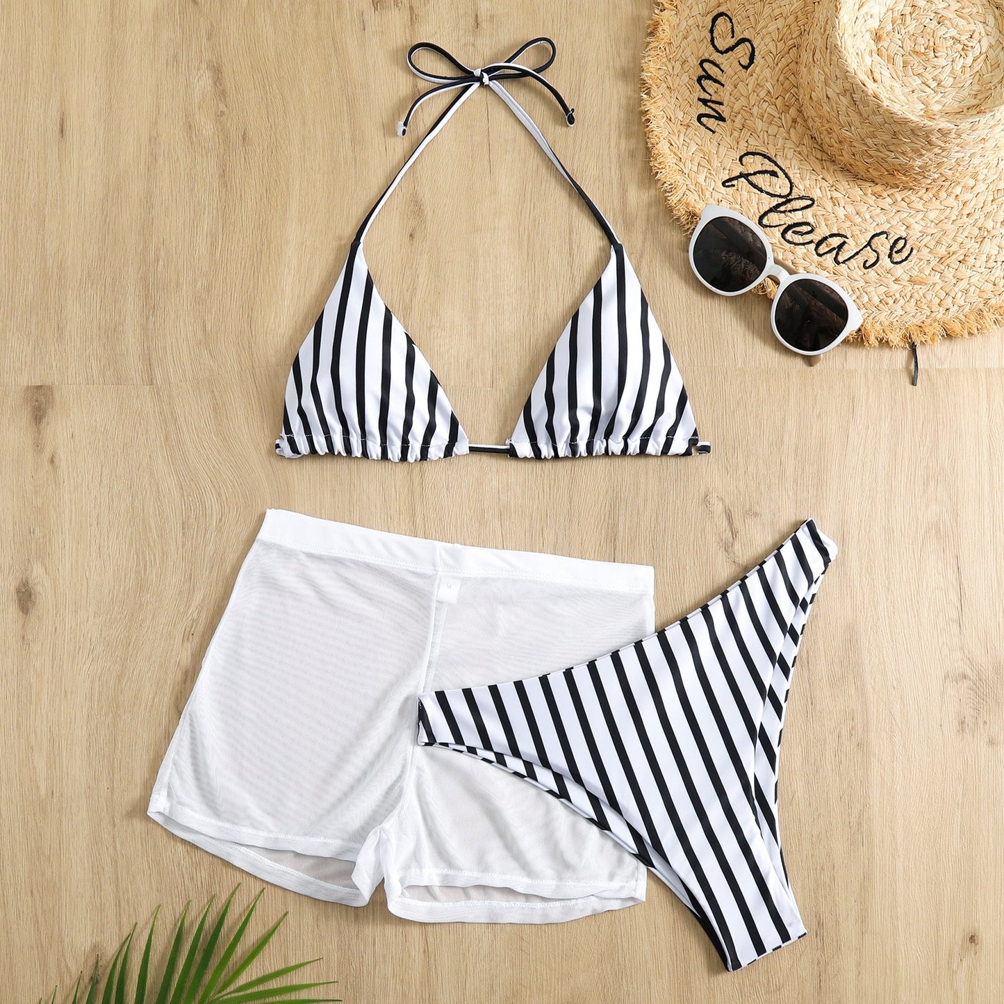 Ensemble de bikini triangle Berg-Feldt pour femme avec culotte