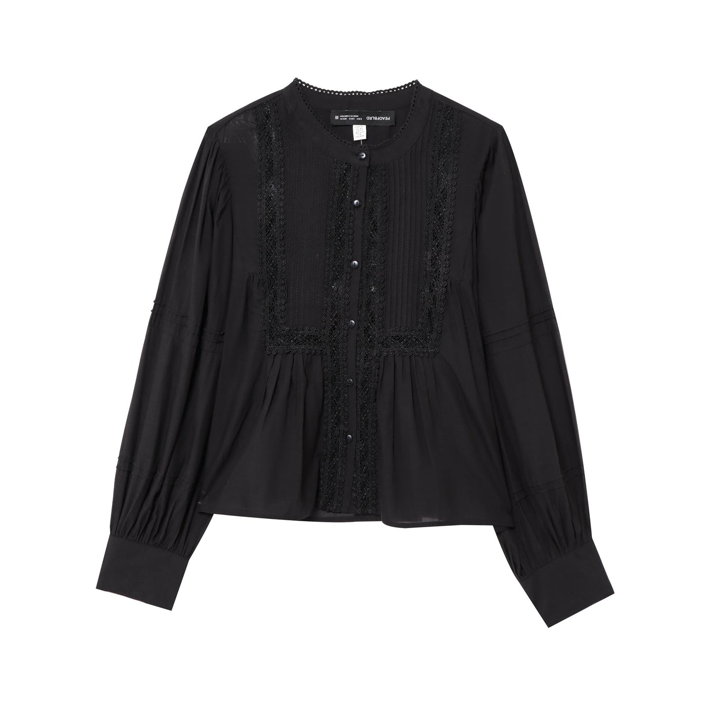 Chemisier romantique pour femme avec broderies et boutons, de berg-feldt