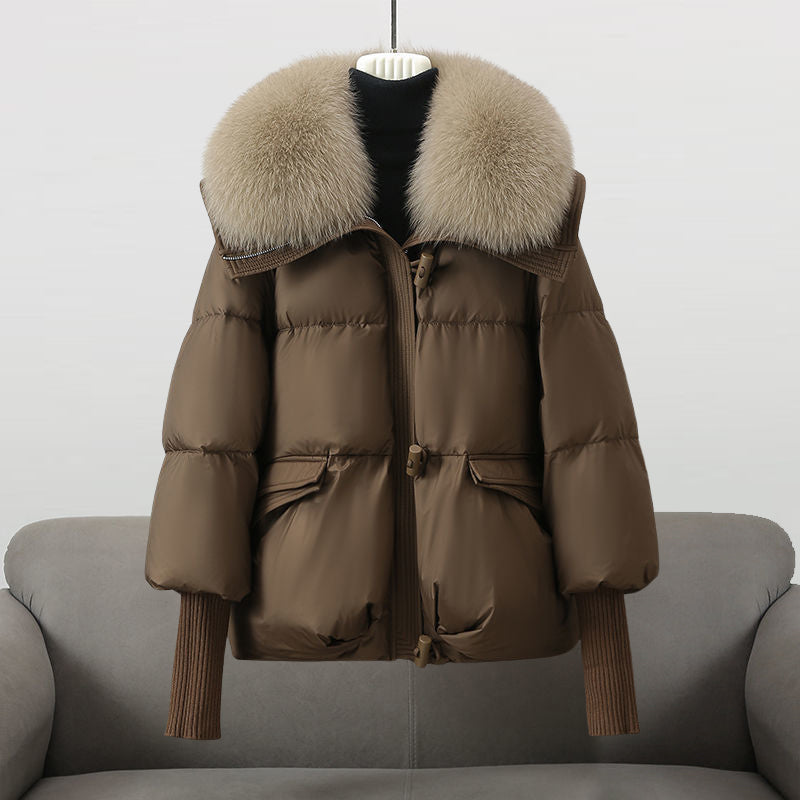 Berg-Feldt | Manteau court chaud matelassé à capuche pour femme