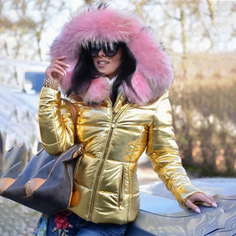 Berg-Feldt | Veste d'hiver à capuche en fourrure
