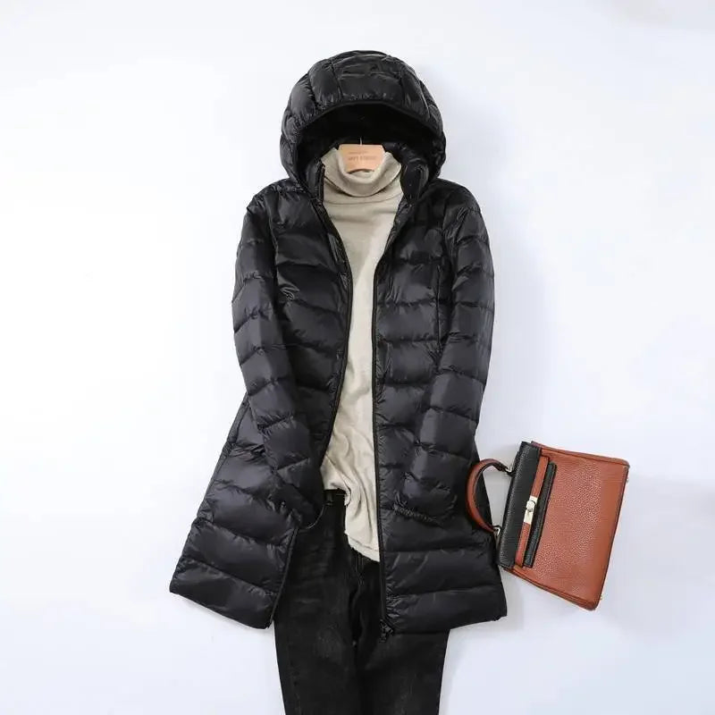 Berg-Feldt | faltbare Pufferjacke - stilvolle isolierte Jacke mit abnehmbarem Kapuze