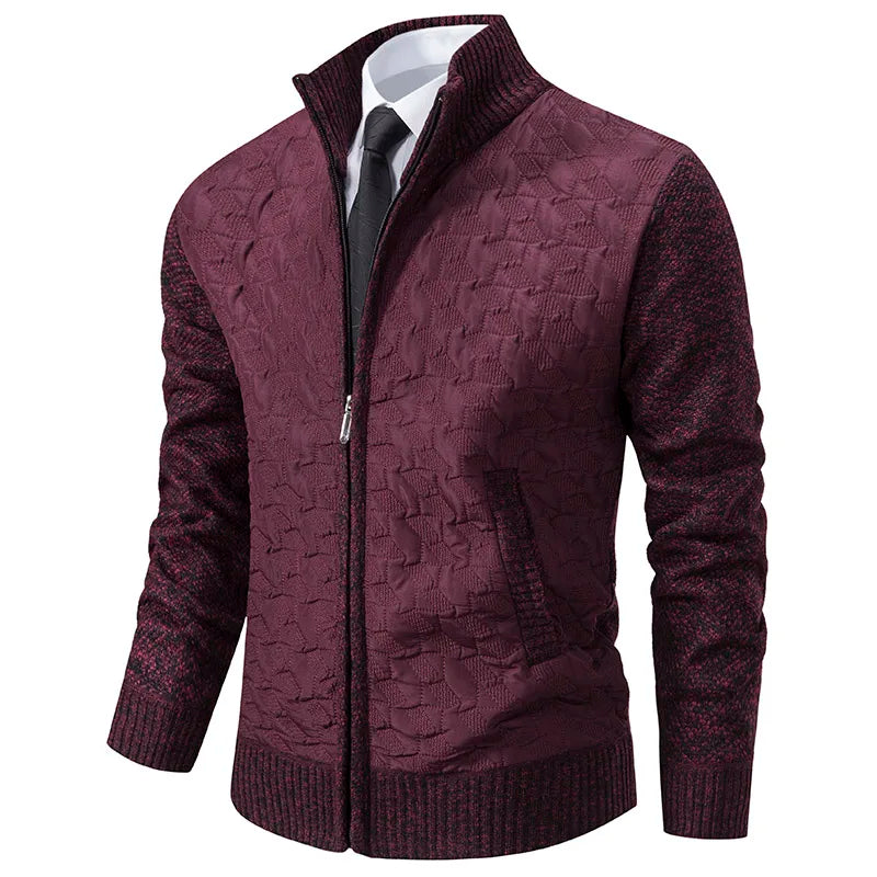 Berg-Feldt | Strickjacke mit Gepolsterter Front Warm und Modern Perfekt für Den Alltag