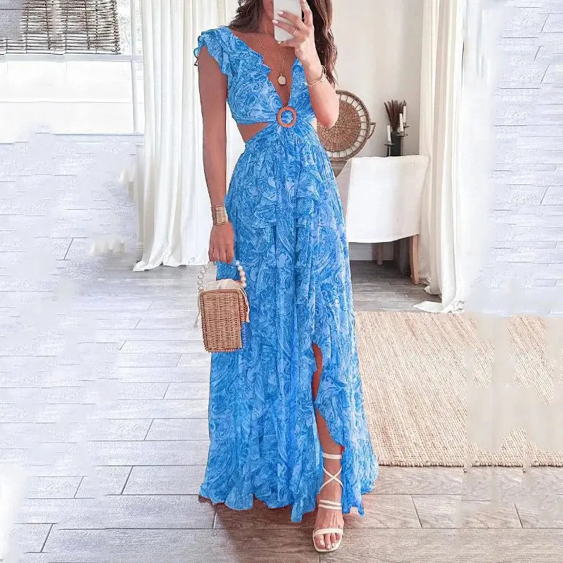 Robe élégante de Laura : sexy, décolletée, dos nu