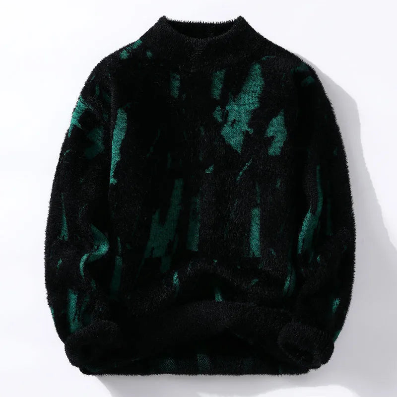 Berg-Feldt | Abstrakte Strickjacke Weich und Trendy Perfekt für Den Alltagsgebrauch