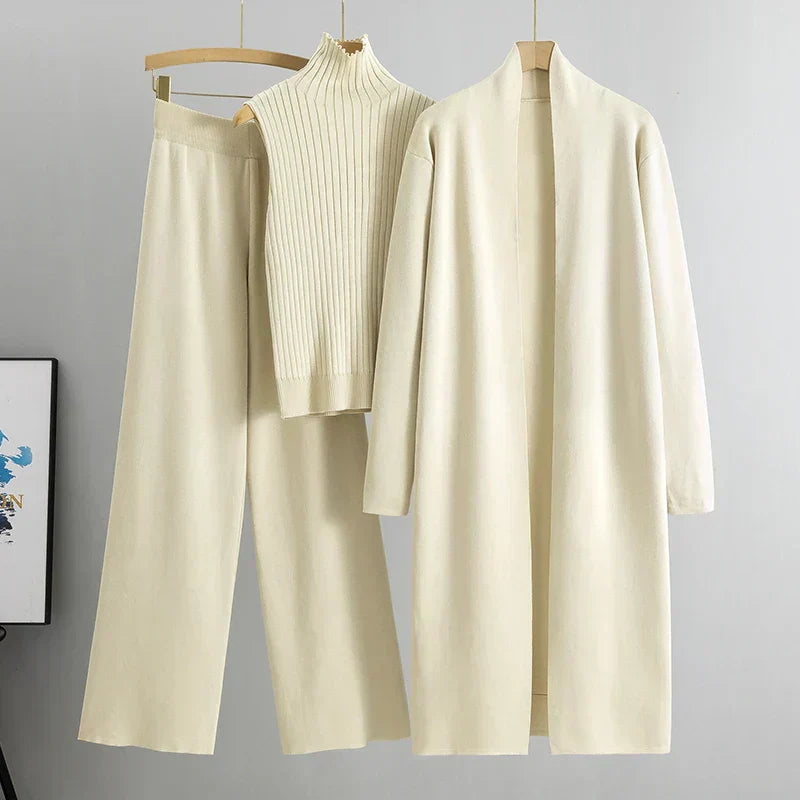 Berg-Feldt | delige gestrickte Set - stilvolle Damen Loungebekleidung