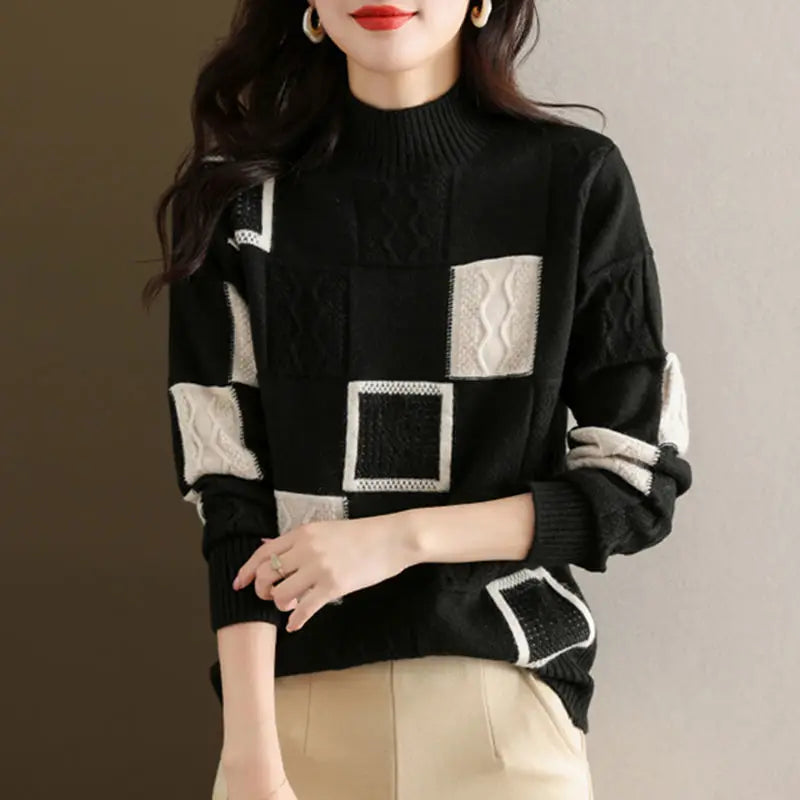 NORMA Pullover mit Mosaikmuster