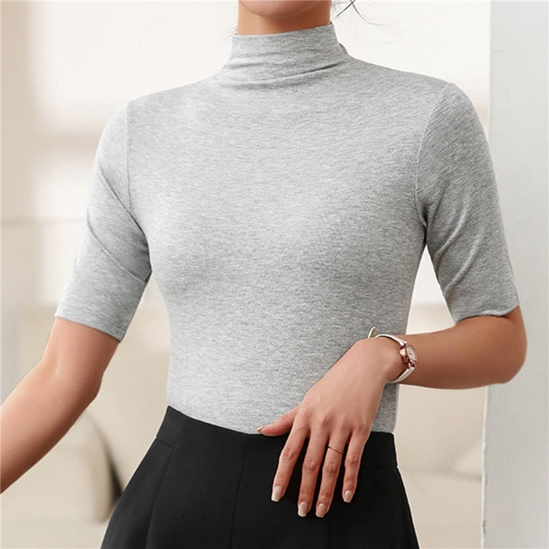 Berg-Feldt Damen Hemd: Elegantes Rollkragen-Modell