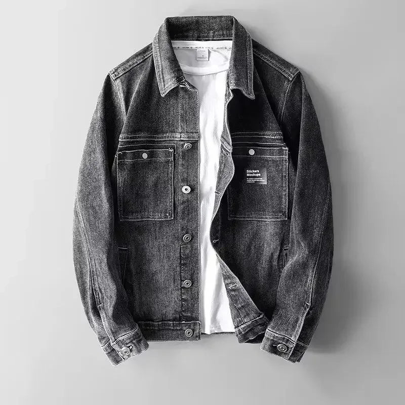 Berg-Feldt | Denim Jeansjacke Knopfverschluss