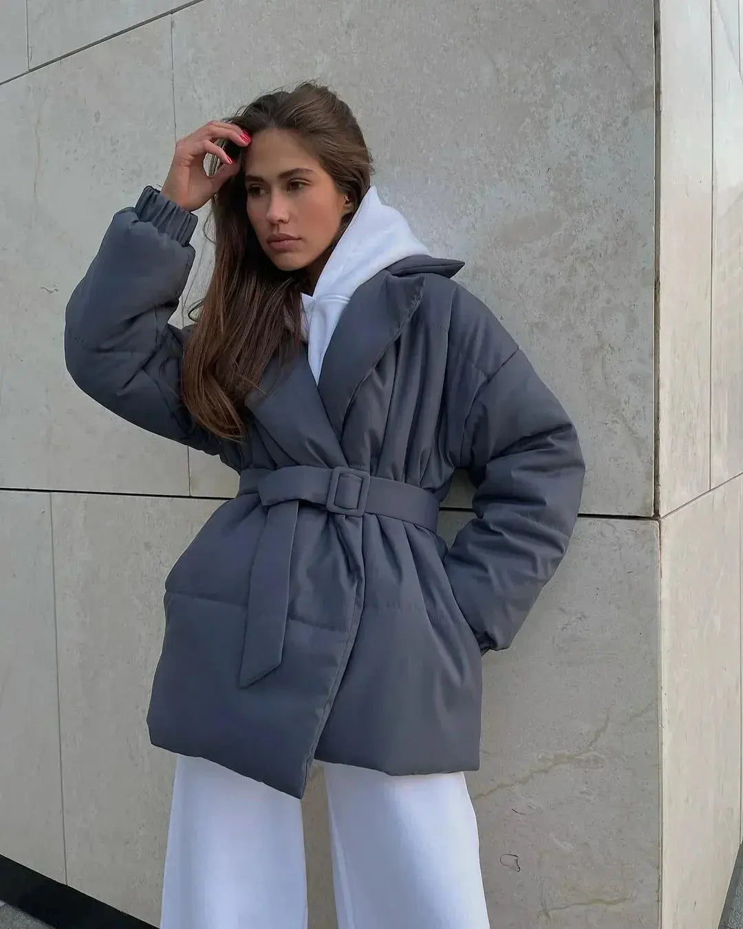 Berg-Feldt | Pufferjacke mit Gürtel