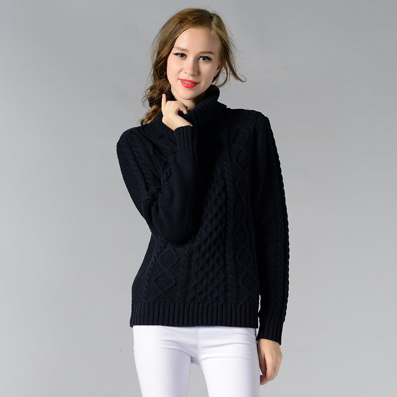 Berg-Feldt | Pull à col roulé et manches longues en maille torsadée pour femme