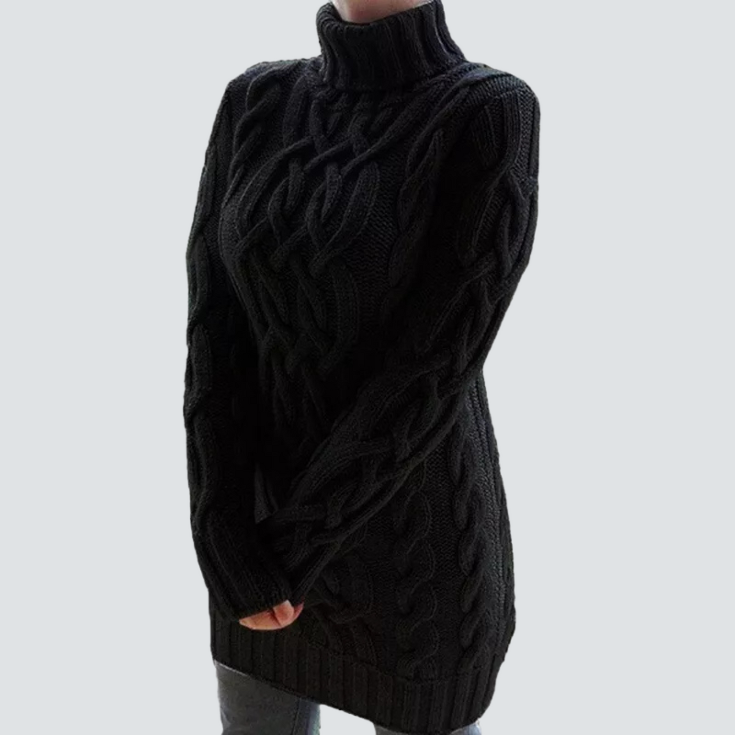 Berg-Feldt | Grobstrick Turtleneck Kleid
