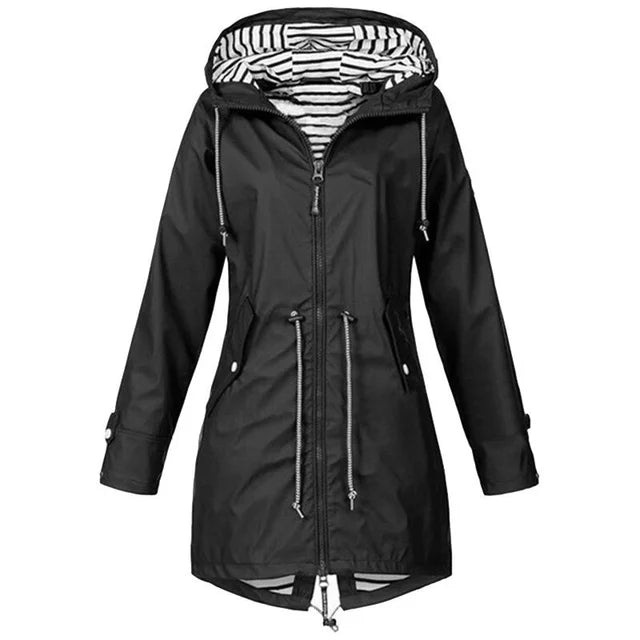 Berg-Feldt | Regenjacke wasserdicht mit Kapuze, atmungsaktiv, Parka für Outdoor