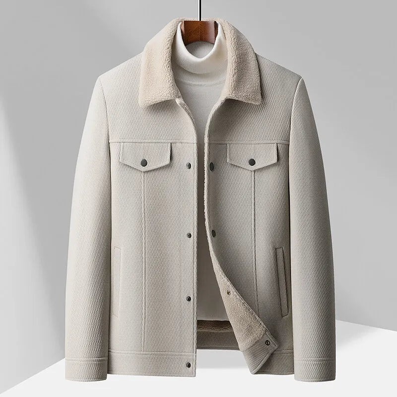Berg-Feldt | Fleece-Kragenjacke - Olivier