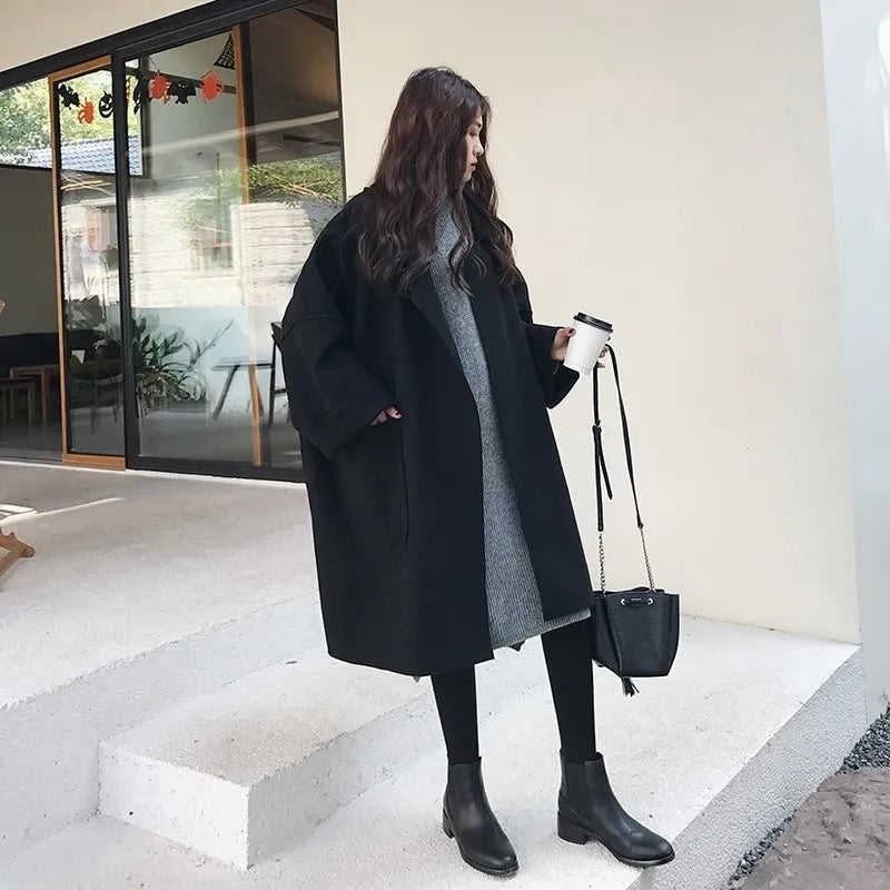 Berg-Feldt | Übergroßer Wollmischung Trenchcoat