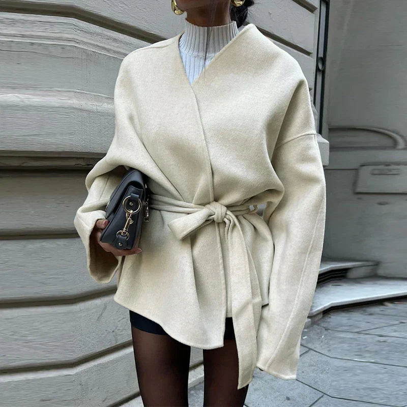 Berg-Feldt | V-Ausschnitt lockere lässige Damenjacke