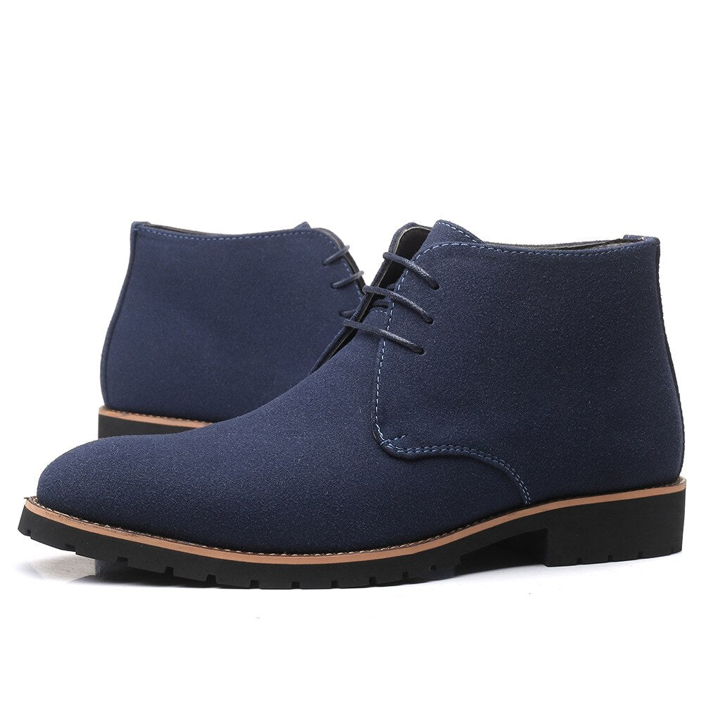 Herren-Lederschuhe aus Rindleder-Velours von berg-feldt