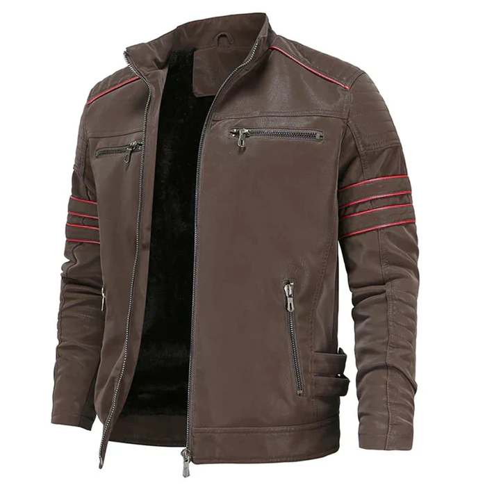 Robuste und stylische Berg-Feldt Motorrad-Lederjacke