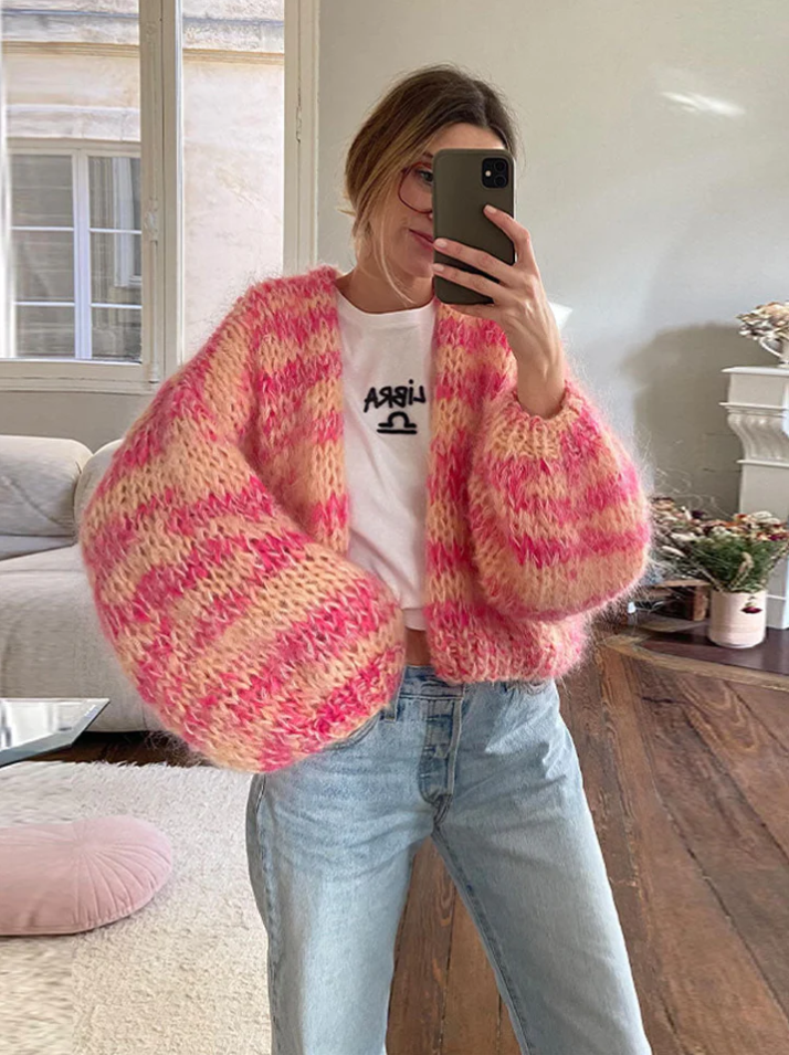 Berg-Feldt | Übergroße Strickjacke