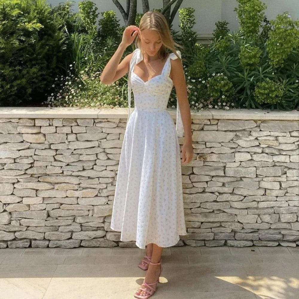 Robe à fleurs avec motif marguerite - Basha