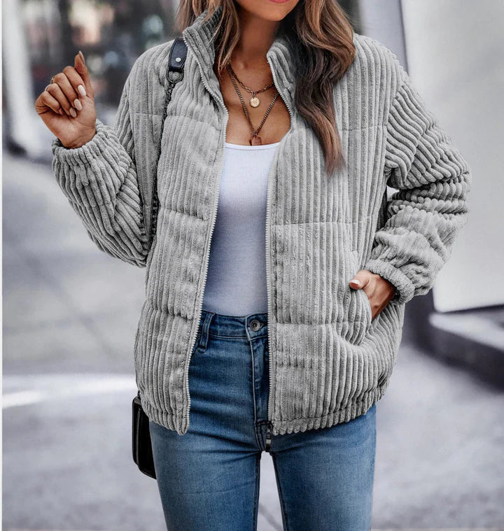Berg-Feldt | Ribfluwelen Winterjacke