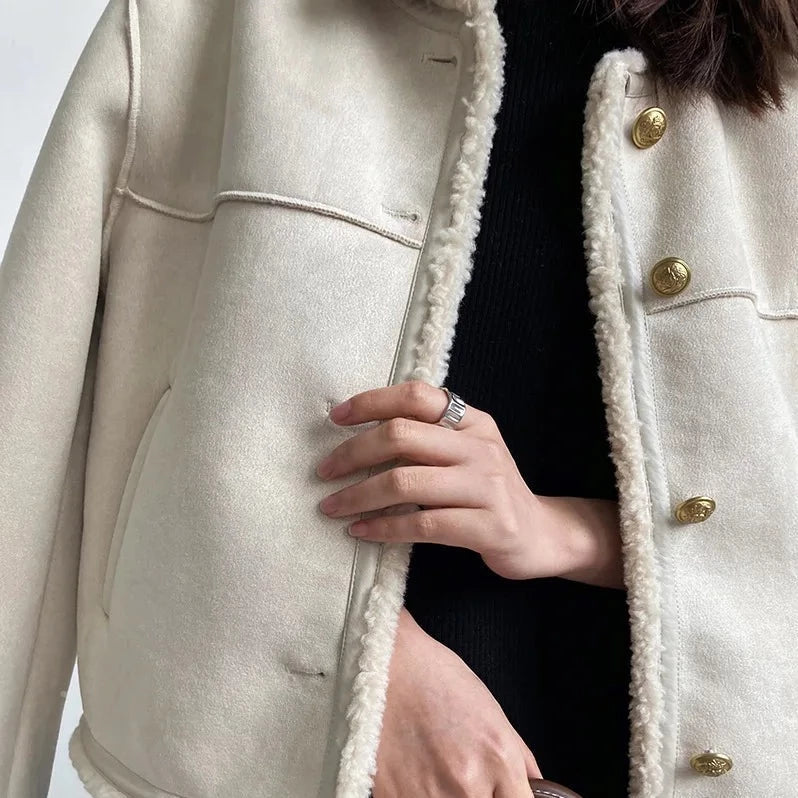 Berg-Feldt | Veste en molleton de suède