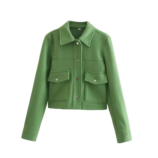 Berg-Feldt | Damenwolljacke mit Umlegekragen und Knopfleiste