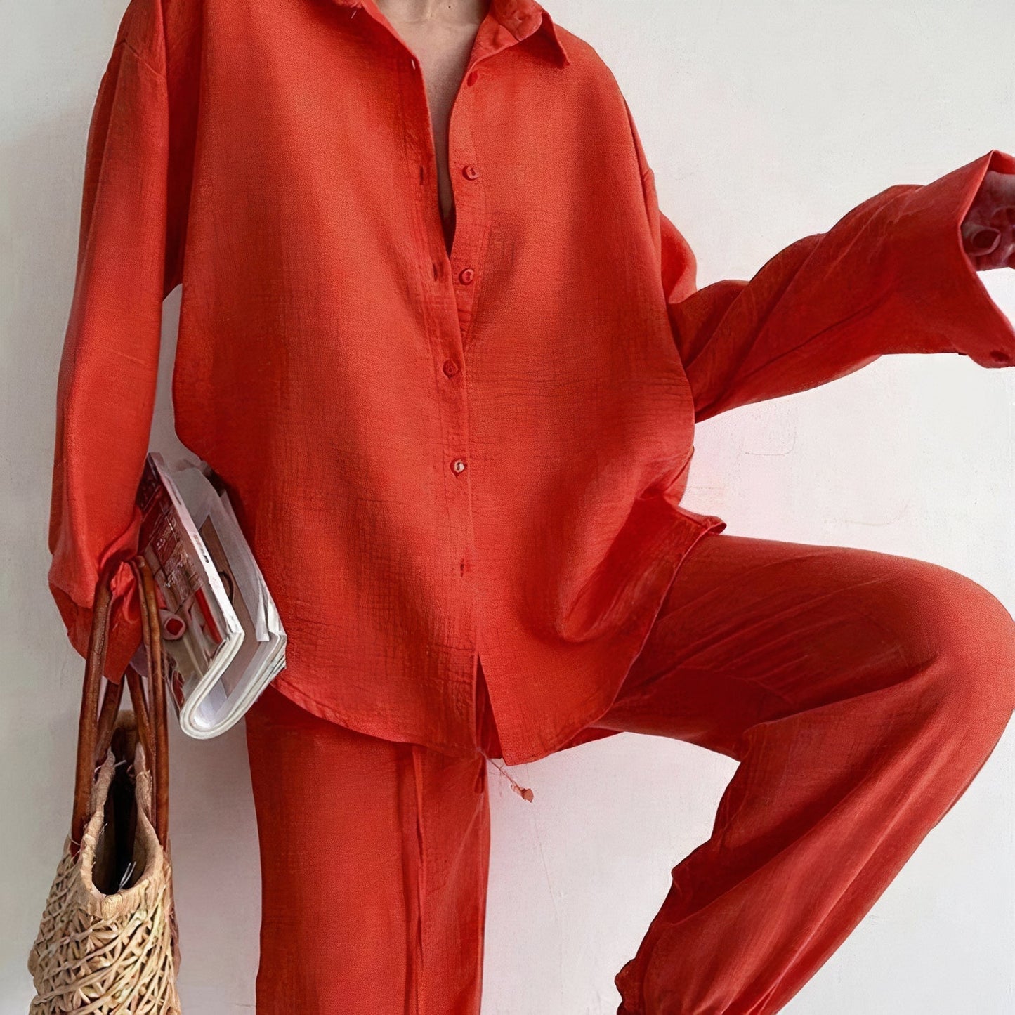 Chemise et pantalon en lin Berg-Feldt