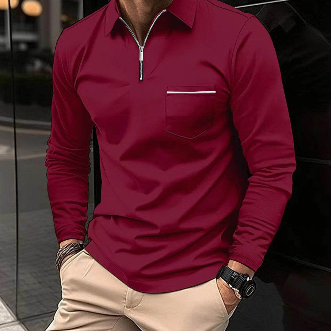 Pull-over décontracté à manches longues pour homme