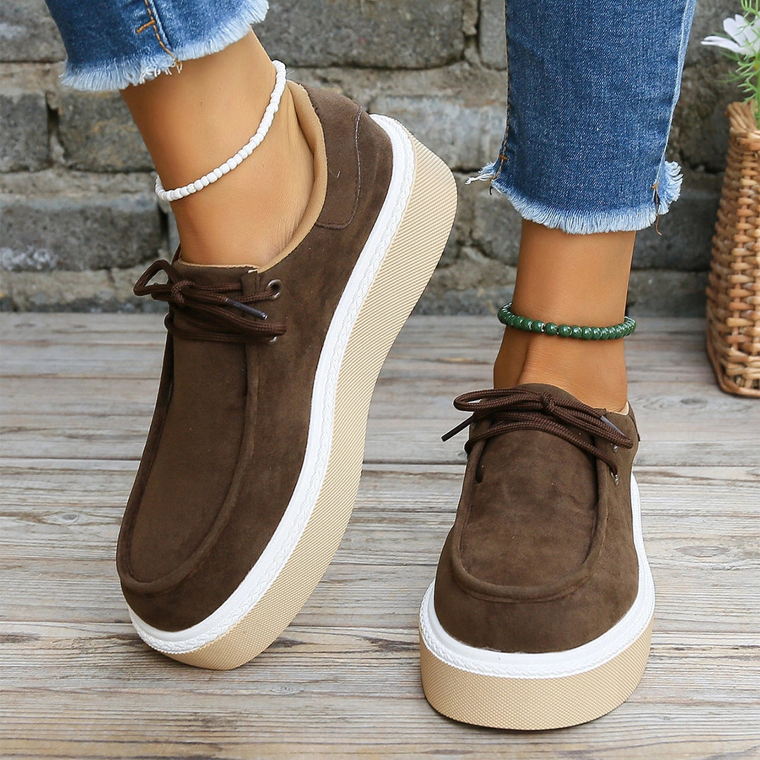 Baskets à plateforme en daim noir Berg-Feldt - Chaussures de mode streetwear
