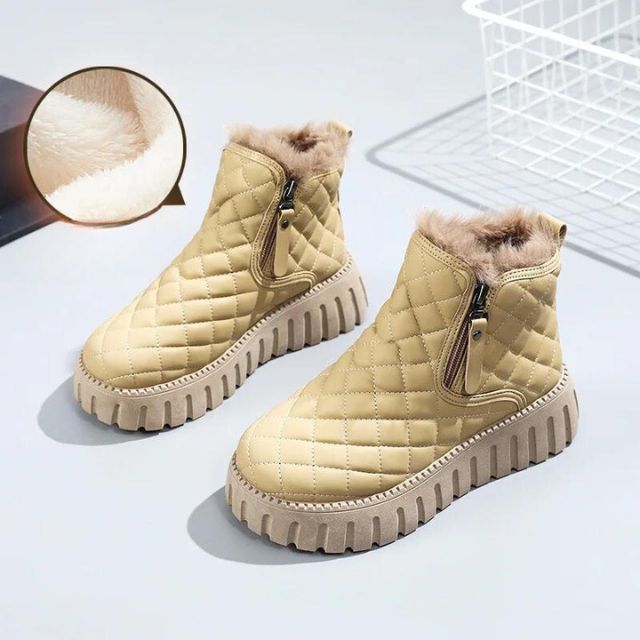Berg-Feldt | Gesteppte Dick-Sohlige Warme Winterstiefel