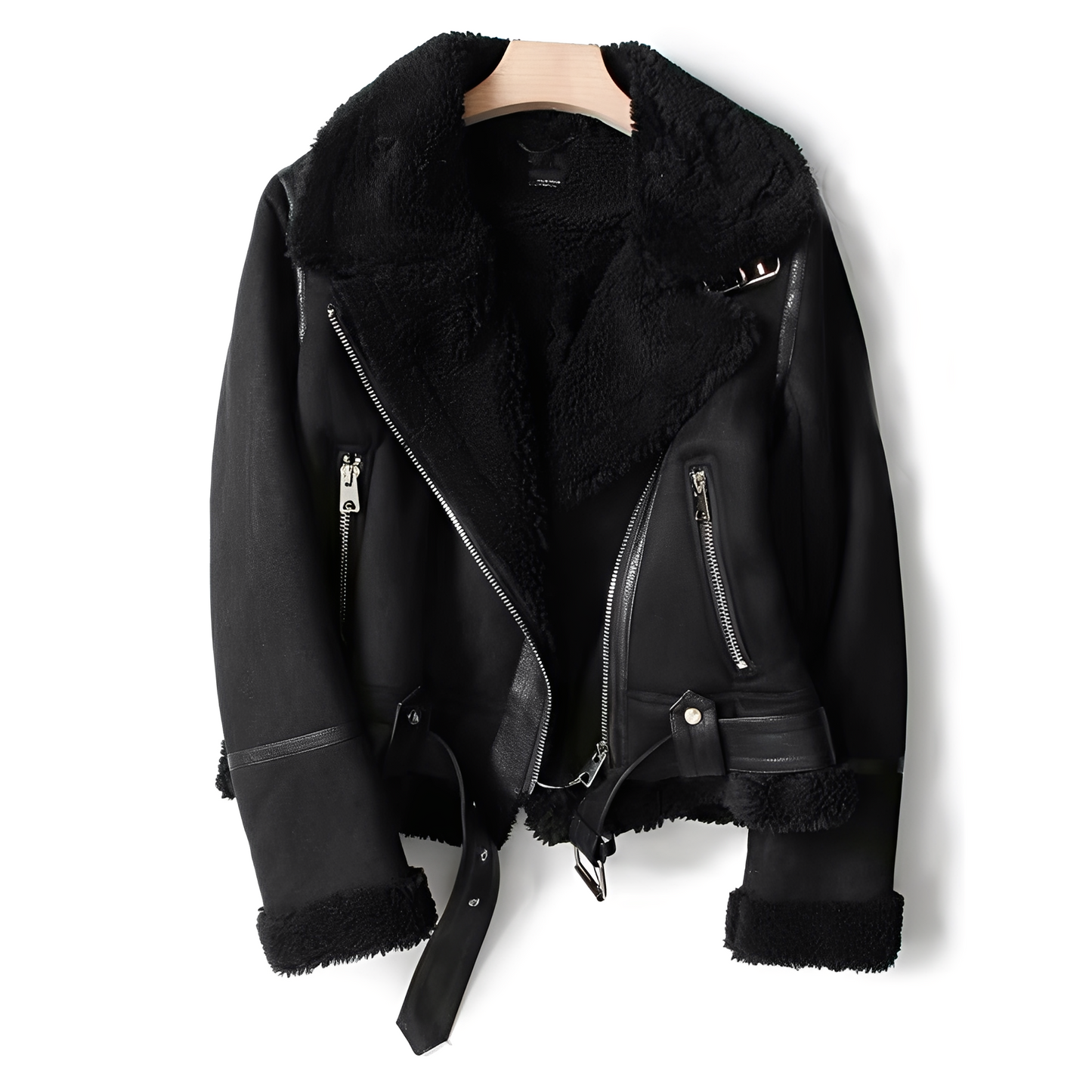 Berg-Feldt | Blouson en cuir chaud et doux pour femme