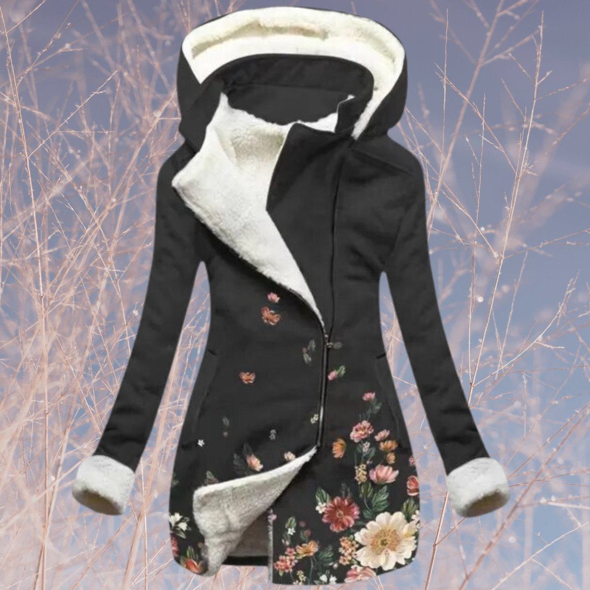 Berg-Feldt | Manteau en fausse fourrure mi-longue imprimée