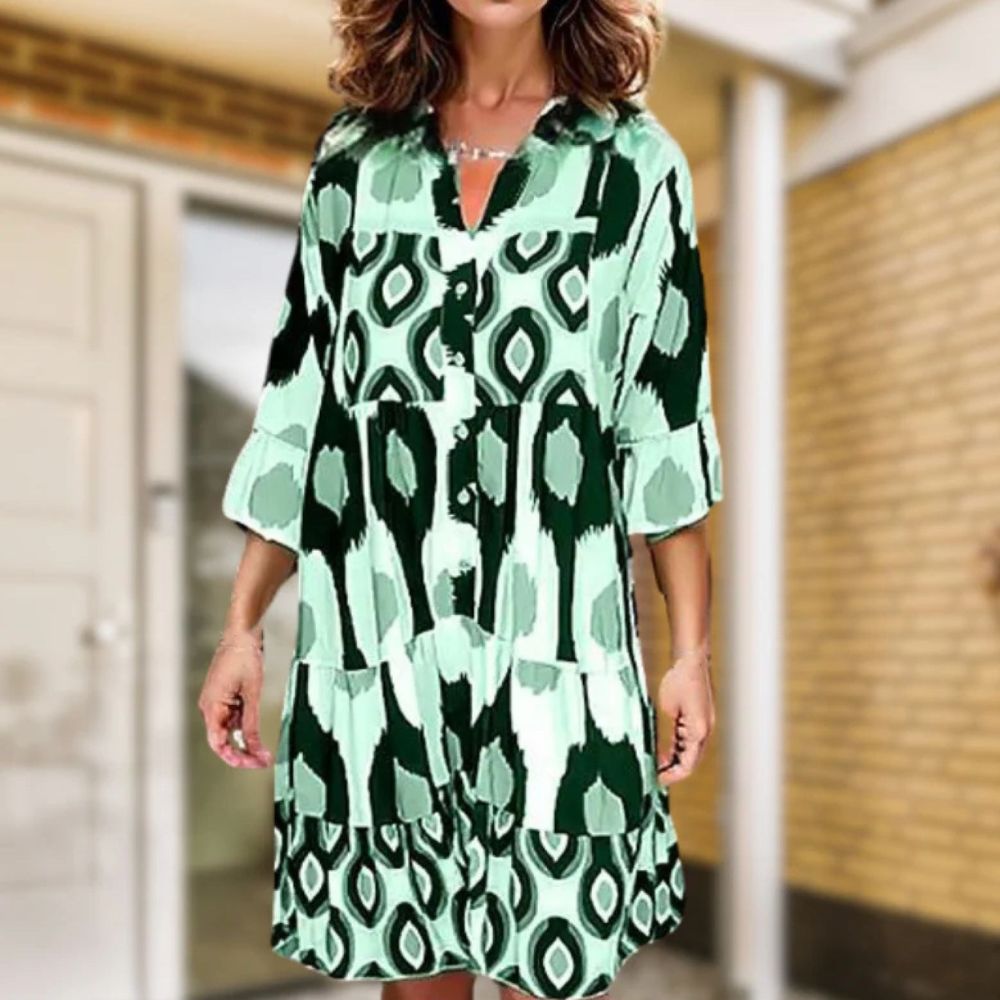Hübsches bedrucktes Kleid Valla