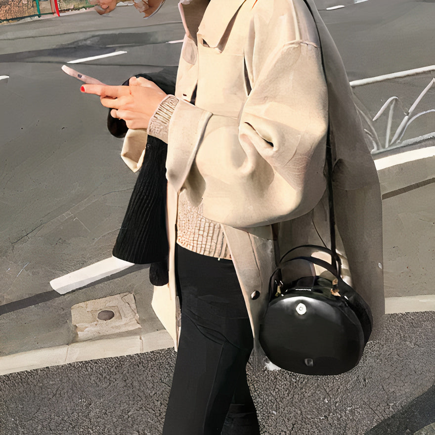 Berg-Feldt | Veste en laine mélangée – un vêtement d'extérieur tendance pour femme