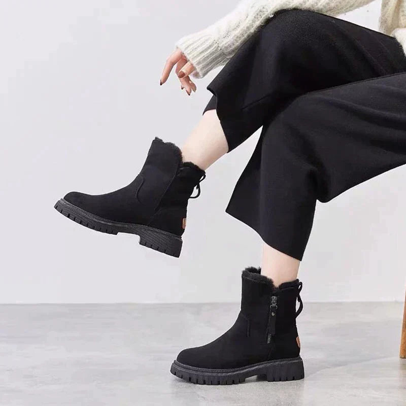 Berg-Feldt | Bottes zippées doublées de laine pour femme