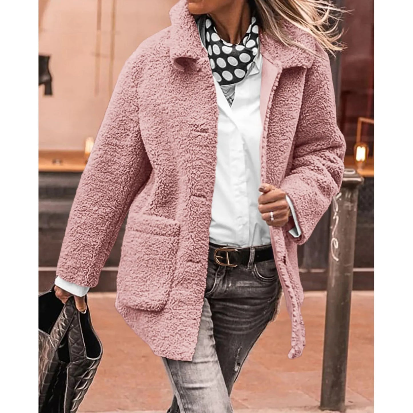 Berg-Feldt | Manteau d'hiver pour femme avec fermeture boutonnée et doublure douillette