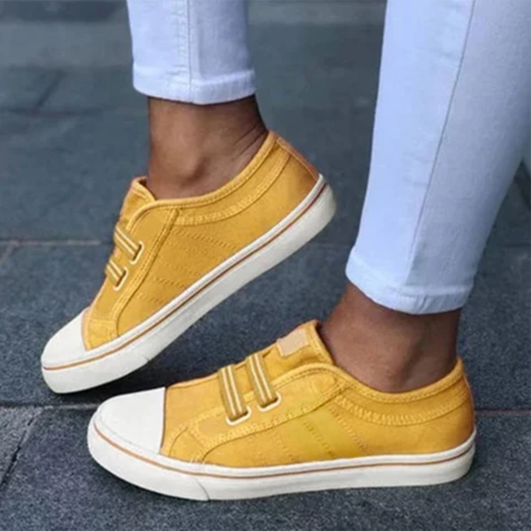 AUDREY : Baskets slip-on tendance pour un confort décontracté