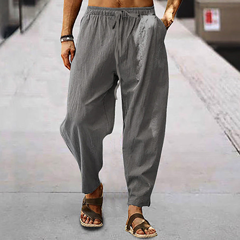 Pantalon de plage Kasimir en coton et lin pour homme