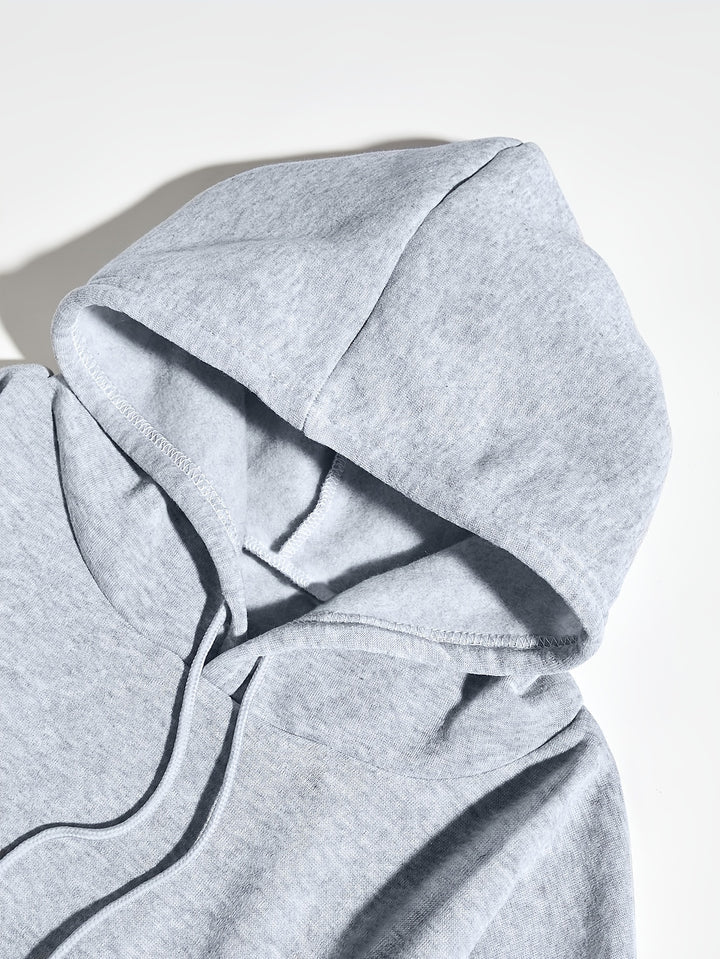 Sweat à capuche en coton à imprimé message Zara