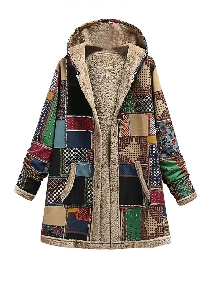 Berg-Feldt | Retro Patchwork Winterjacke