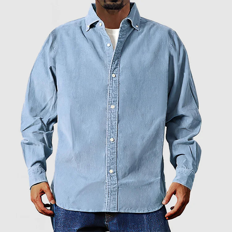 Chemise en velours côtelé beige de Vox