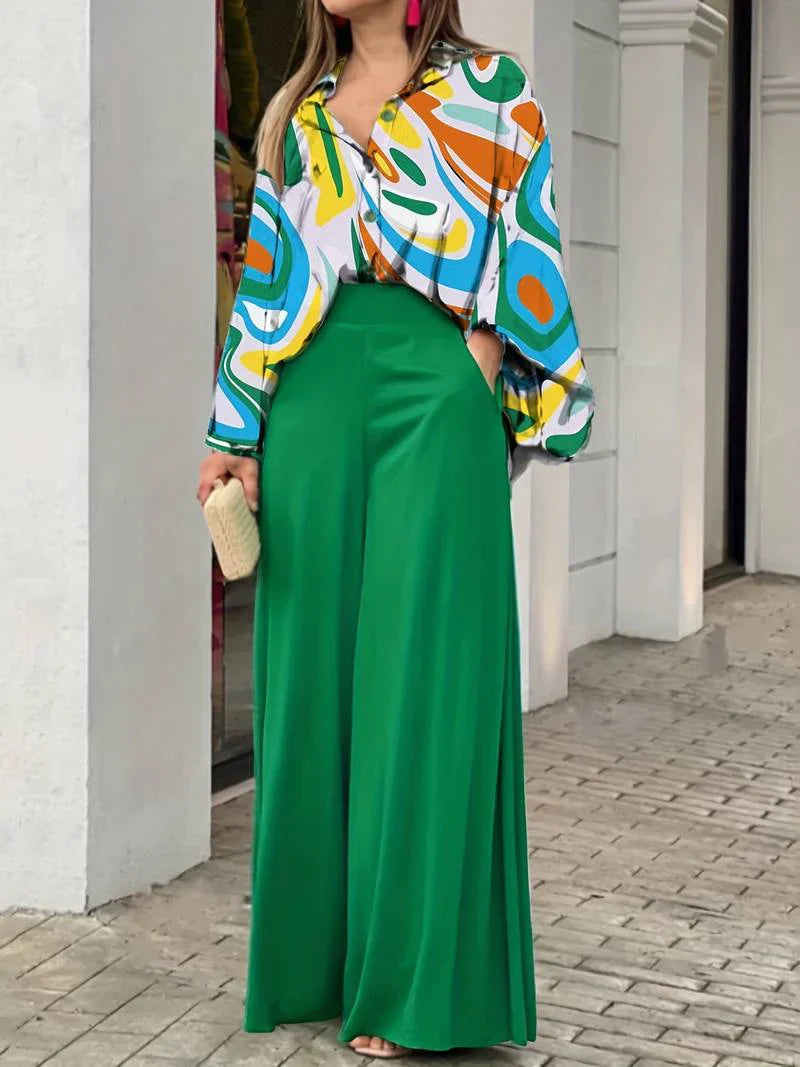 Holly Blouse and Trousers Set