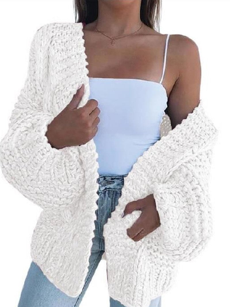 Berg-Feldt | Cardigan en maille épaisse Doux et chaud Confort tendance